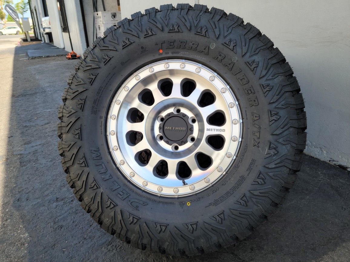 17" Method rims/wheels w/ 35x12.50R17 Delium Tires