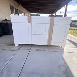 Restroom Double Sink Cabinet