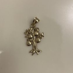 10K Gold Diamond Cut Moneybag Tree 