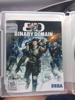 Pre-owned Playstation PS3 GAME BINARY DOMAIN GAME IN MINT CONDITION ADULT OWNED