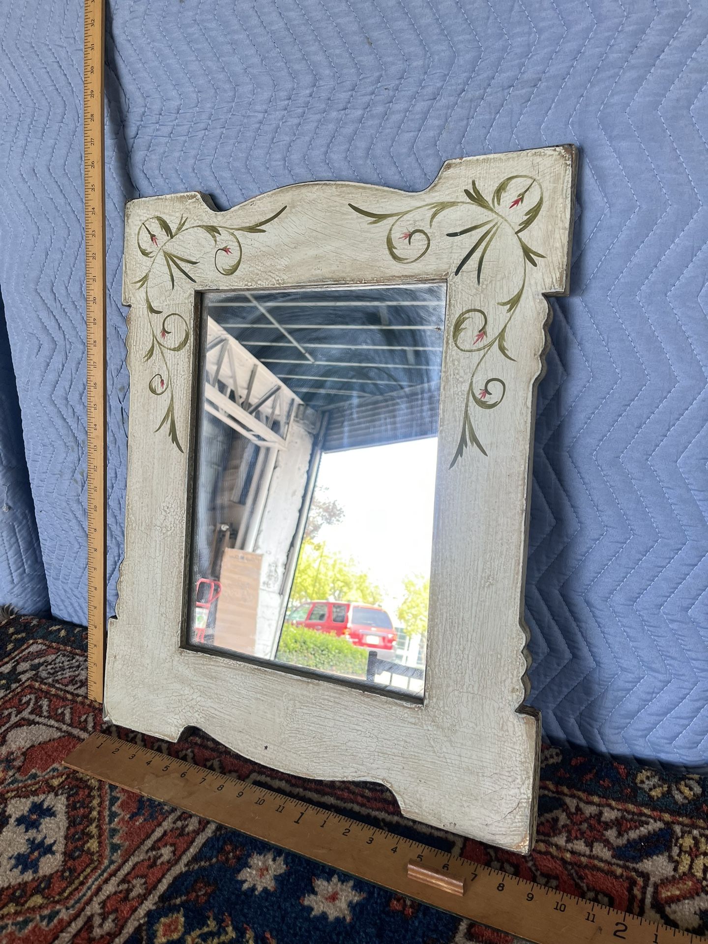 Repro Vintage Painted Mirror