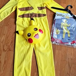 Pokemon Pikachu Halloween Costume kids 7-8 in New Like Condition 