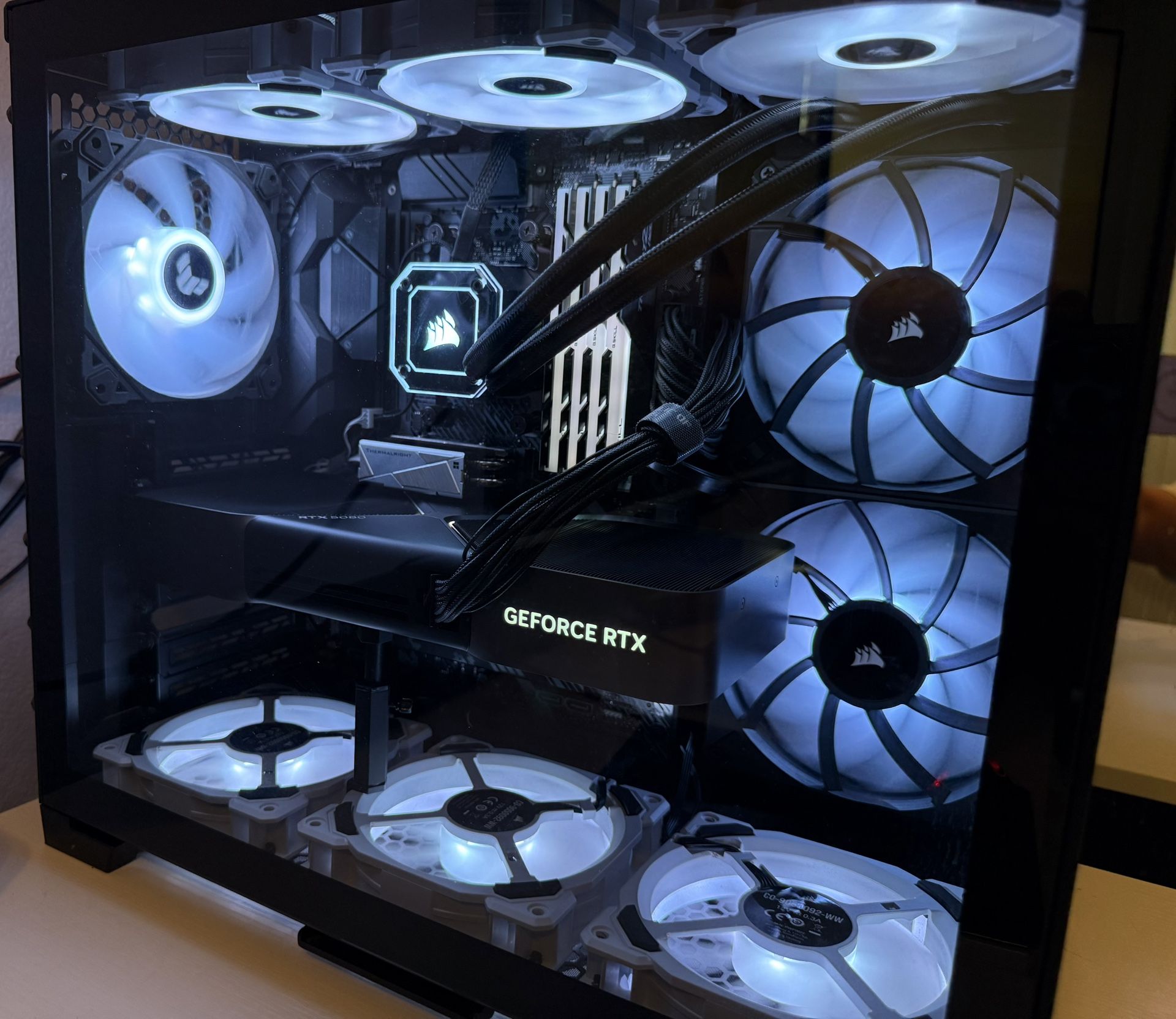 PRICE DROP 11/21 - 4k Gaming PC and AI Machine PLUS 4K Monitor - RTX 5080 FE, 5950x, 128 GB 2666mhz RAM, 1 Tb SSD, Corsair 280mm AIO and Fans