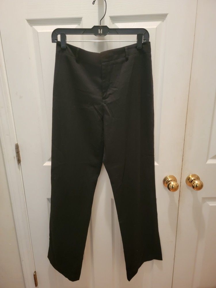 Old Navy Women's Stretch Dress Pants, Size 6 Long, Black, Straight Leg