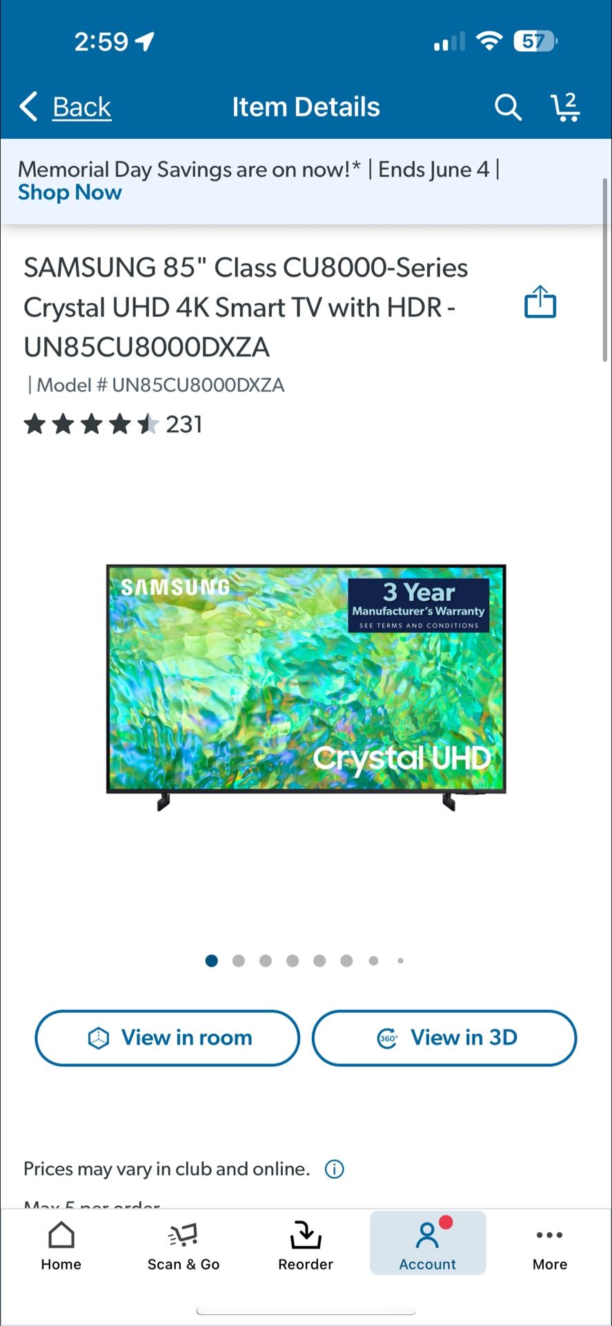 85 Inch Samsung Tv