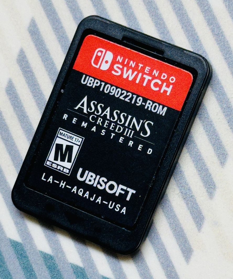 Assassin's Creed III Remastered - Nintendo Switch Cartridge Only, TESTED