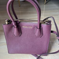 Used MICHAEL KORS STUDIO MERCER MEDIUM MESSENGER CROSSBODY BAG DAMSON