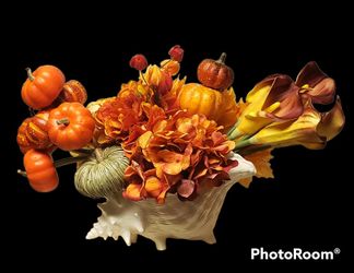 Amazing Craft Bouquet In Ceramic Shell Vase