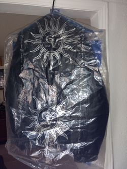 New Black leather jacket