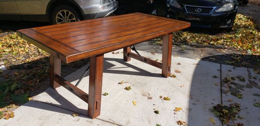 Solid Wood Dining Kitchen Harvest Farmstyle Table