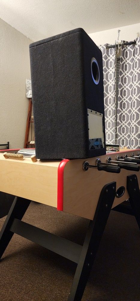 ALPINE box with subwoofer included.