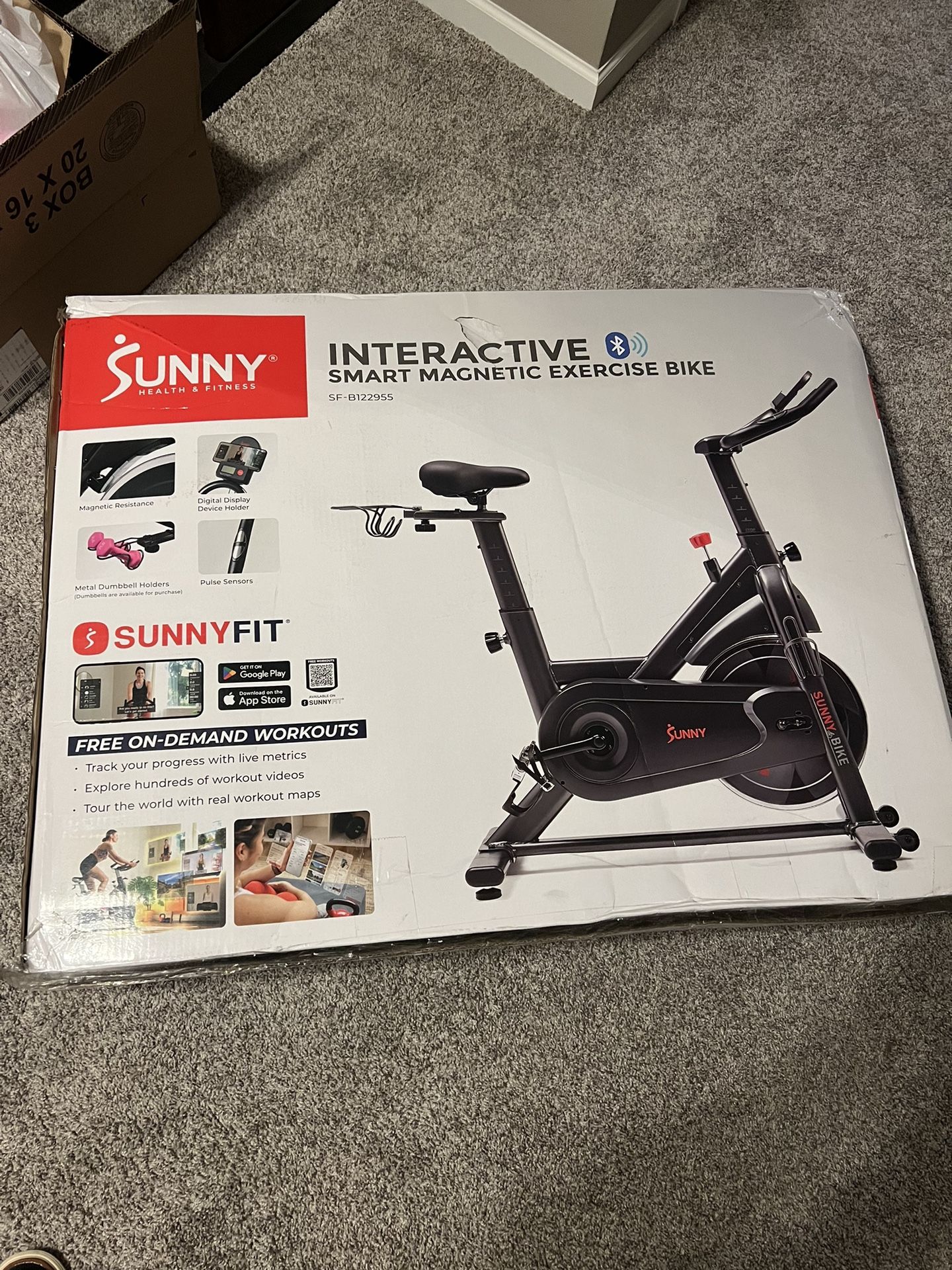 Sunny Interactive Smart Magnetic Exercise Bike