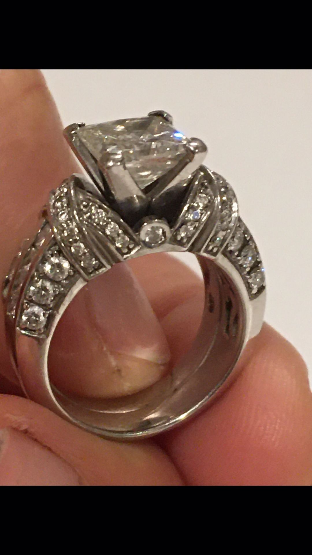 Diamond Engagement Ring and Wedding Band