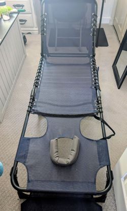 (2) Adjustable Folding Lounges with Face Hole