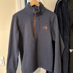 Like New Mens The North Face Half Zip-Up Fleece