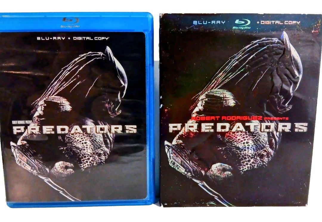 Predators: Blu-ray + Digital Copy 2010 2-Disc Set W/Slipcover Like New