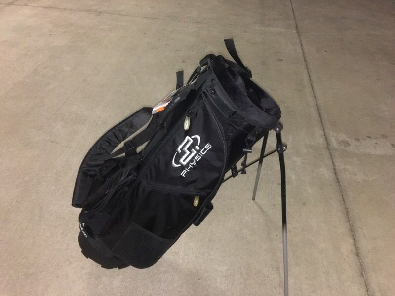 Physics black stand golf bag