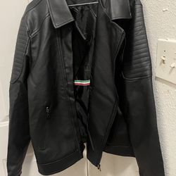 F Collections “Leather” Men’s Jacket Size L