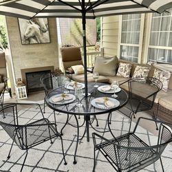 Iron Patio Set Furniture FREE DELIVERY