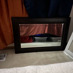 Dark Brown beleved mirror