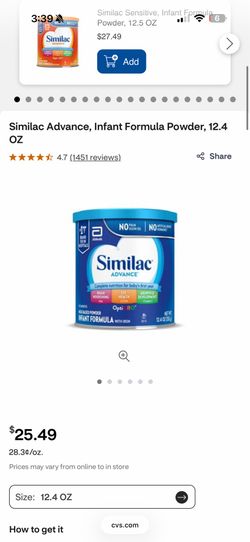 Similac 7 x$80