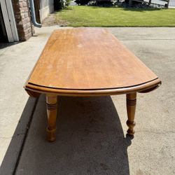 Vintage Drop Leaf Oval Coffee Table 