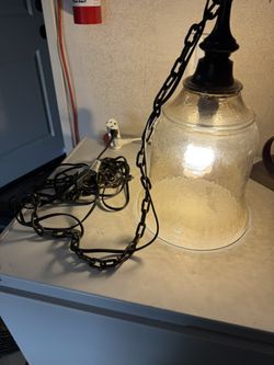 Chandelier ….Ceiling…Hanging Plug-In Lamp 