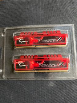G Skill Ripjaws X 8GB 2x4GB DDR3 1600MHz CL9 Desktop RAM Red PC3 12800 New