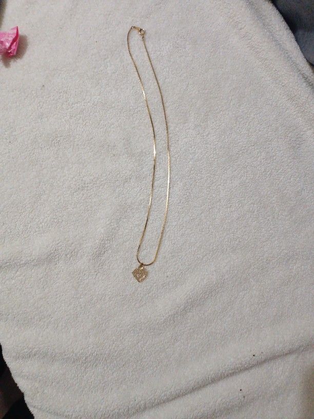 sweet 16 necklace 14k