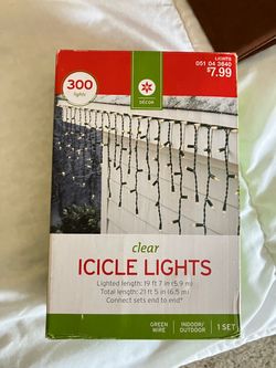 New  Winter icicle lights