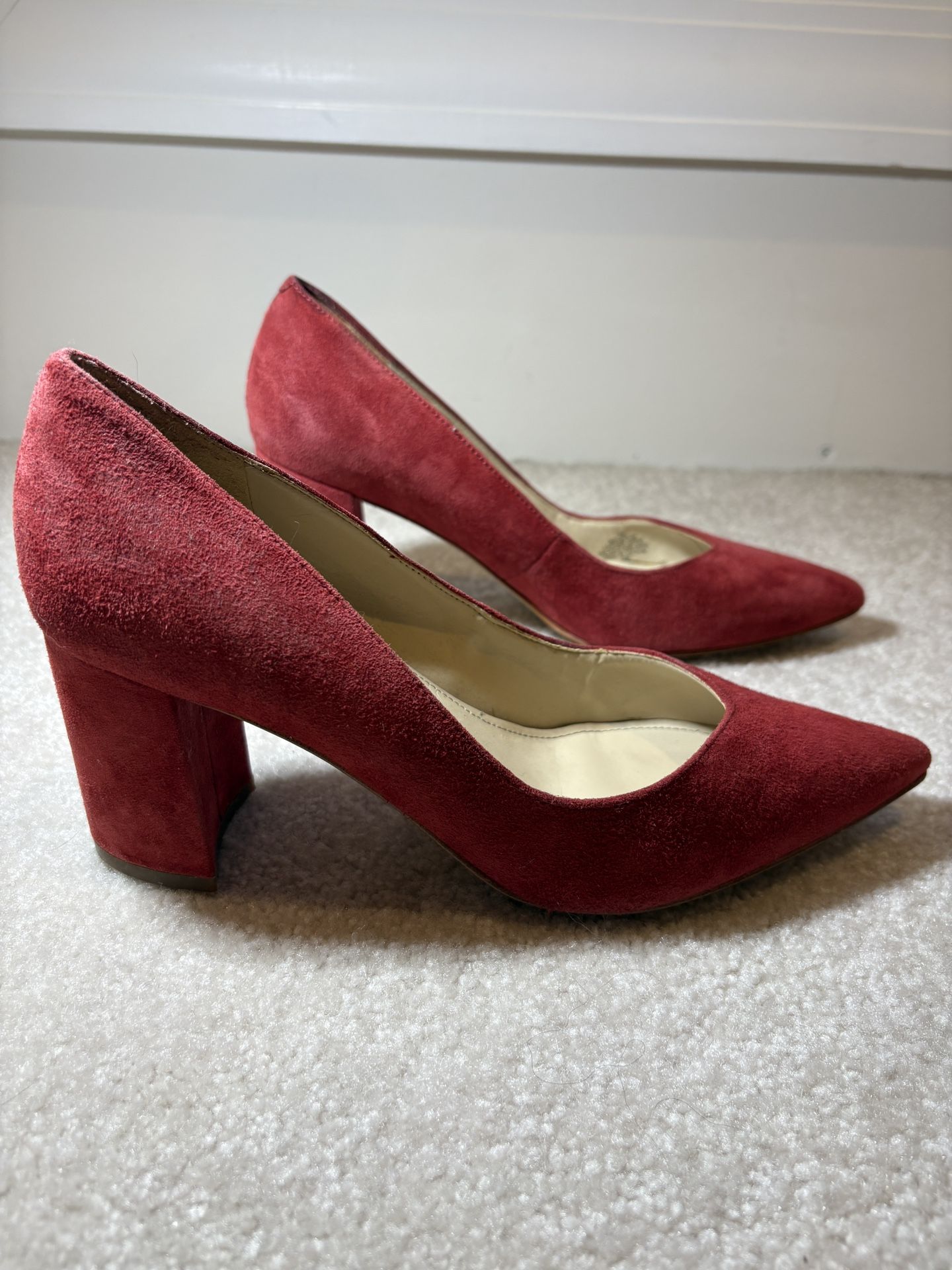 Marc Fisher Red Suede Pumps Size 7