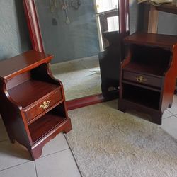 Nightstands And Floor Mirror
