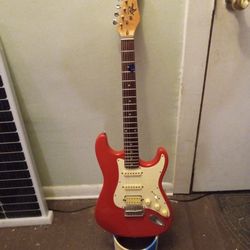 Red Rogue Guitar