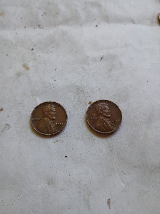 1955 Wheat Penney D Mint Mark