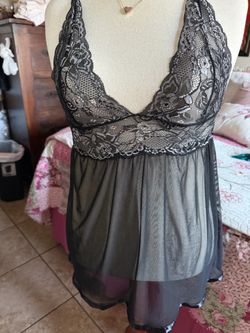 Mesh lace babydoll lingerie