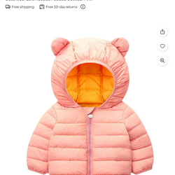 Toddler girl coat size 3/4 yrs