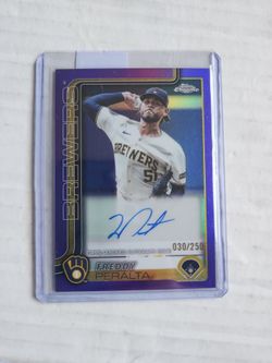 2025 Topps chrome Freddy Peralta
