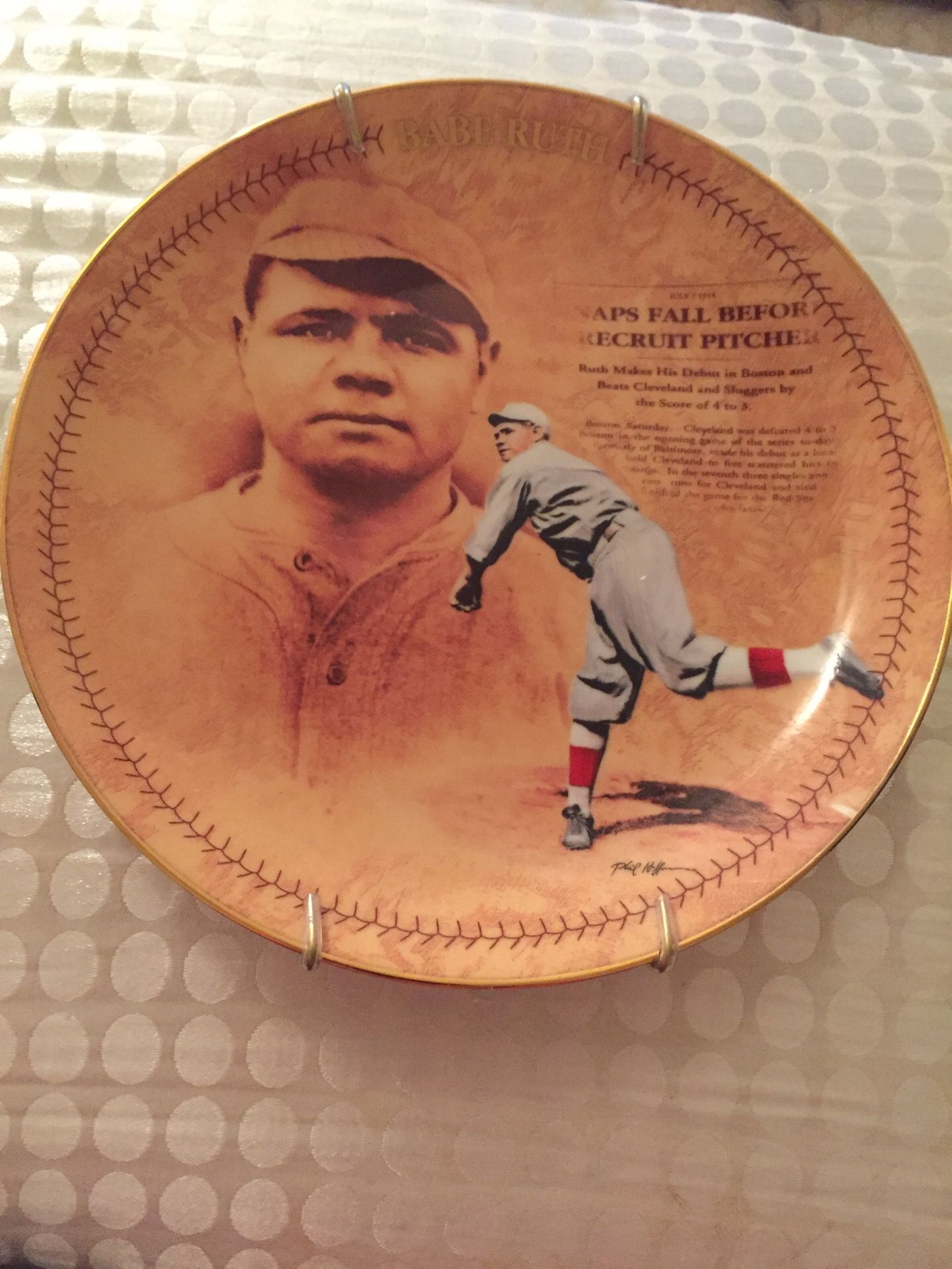 Babe Ruth collector plate
