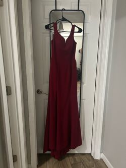 Red evening dress size 6