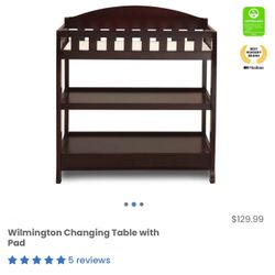 New Brown Baby Changing Table / New In Box 