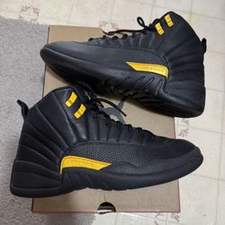 BLACK TAXI JORDAN 12 SIZE 10