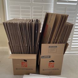 Used boxes and packing papers