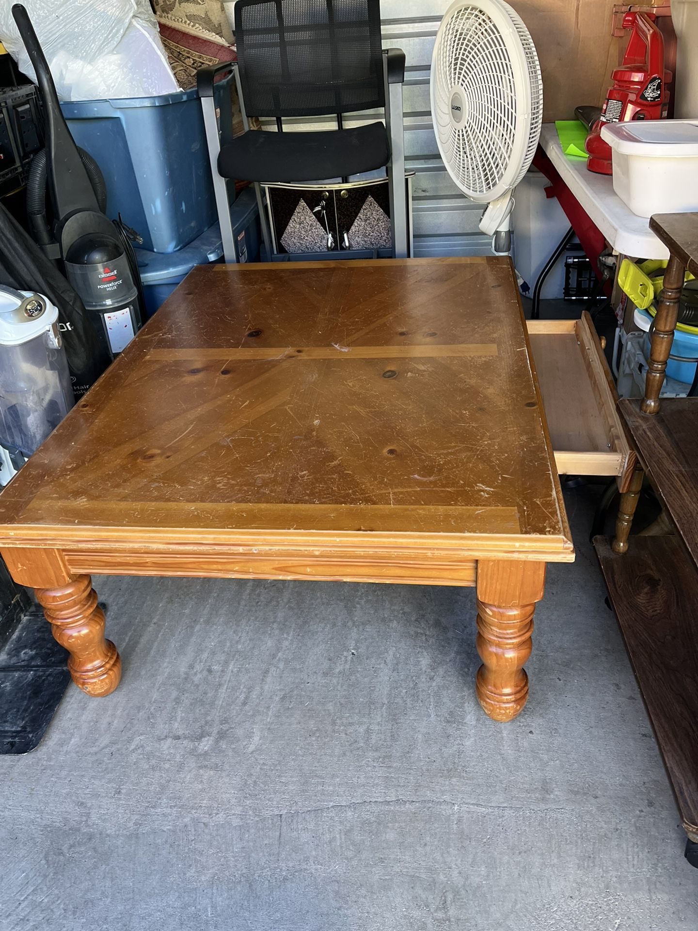 Coffee Table With Drawers 4”x3”x1”