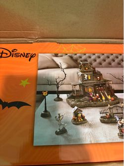Disney Halloween Haunted House Village Set w/ Sounds & Light-up