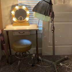  Vintage Manicure Table W/ Chair