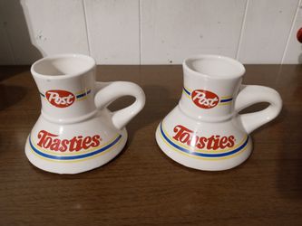 Vintage Post Toasties Coffee Mugs