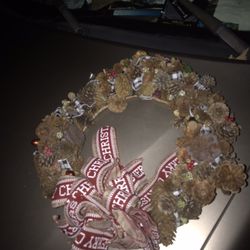 Handmade Christmas Wreath Very Nice Only $20 Firm