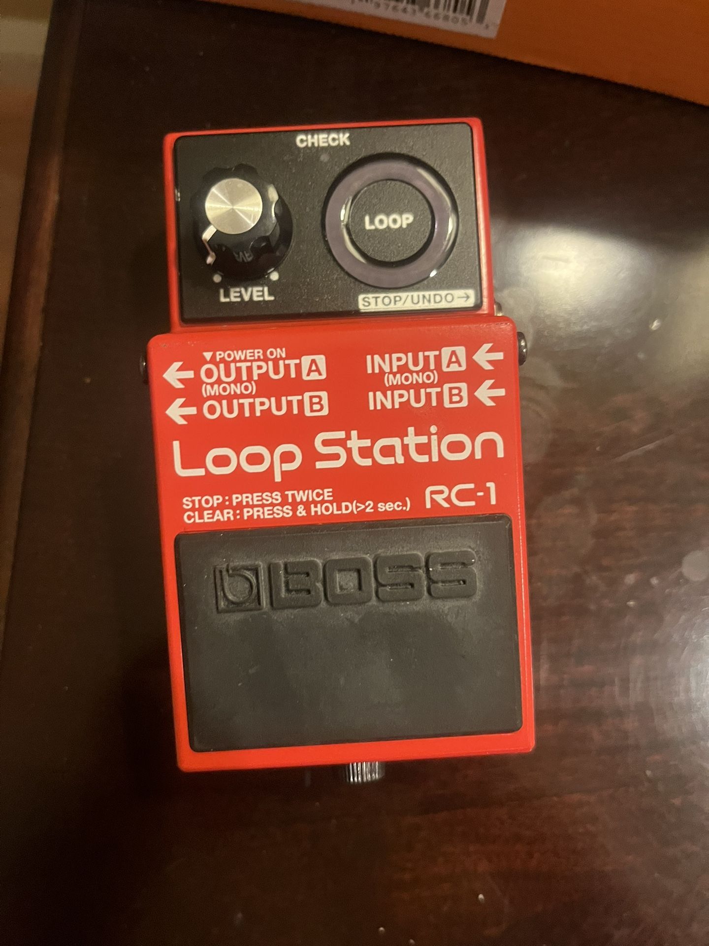 BOSS RC1 Loop Station Pedal