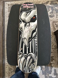 Signed Tony Hawk Birdhouse Skull Skateboard  Deck