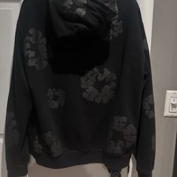 Black Denim Tear Hoodie